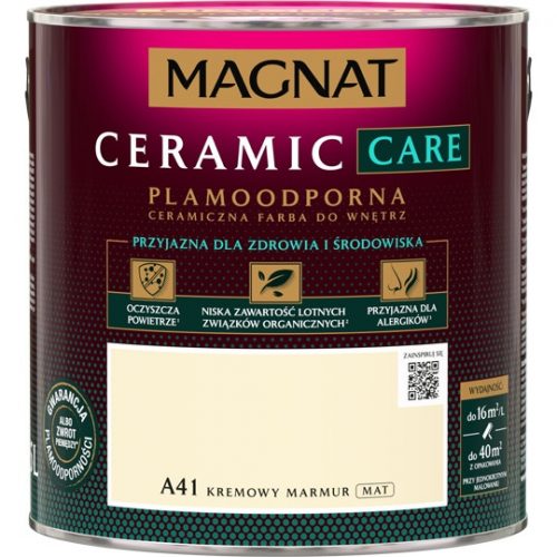 Vopsea perete ceramic Magnat 2,5 l A41 crem marmura mat