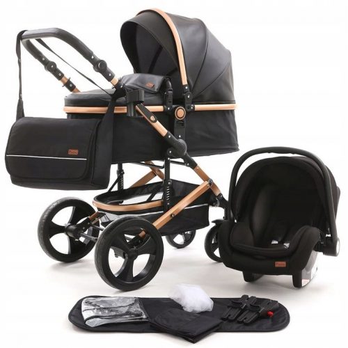  Carucior 3in1 Pixini Kalani gold/negru