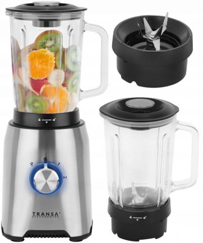  Blender cu cană Transa Electronics BT-19 1600 W, argintiu/gri