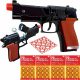  Pistol metalic Trifox A-0283 cu grund + 4× capace de percuție Trifox Grund cu 8 lovituri 9 inele 72 lovituri