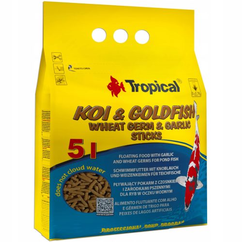  Alimente sub formă de batoane cu germeni de grâu și usturoi Tropical Koi & Goldfish 400g