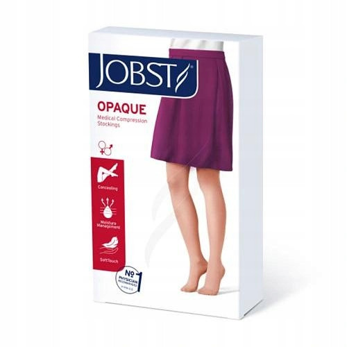  Șosete lungi COMPRESIUNE CONFORTABILE JOBST OPAQUE nude, mărime 6