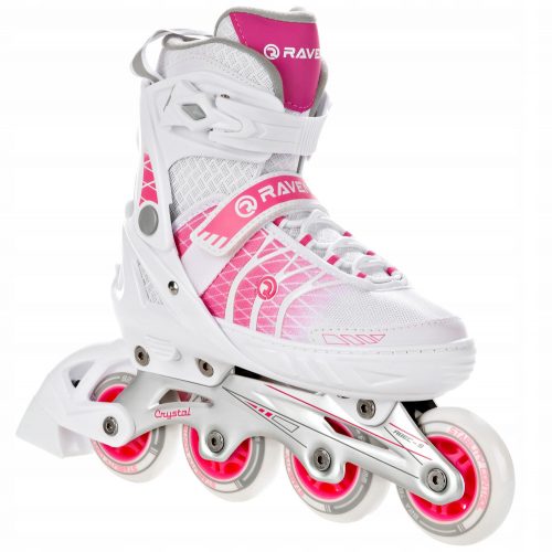  Patine reglabile RAVEN Crystal White/Roz 35-39