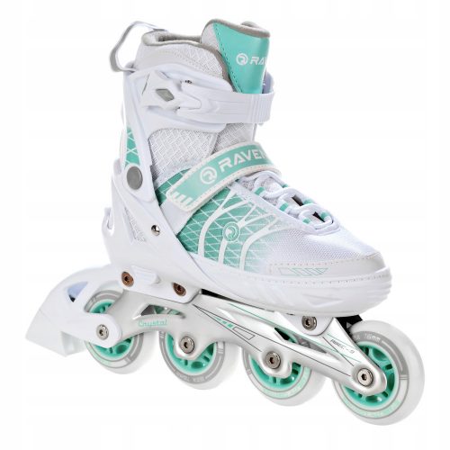  RAVEN Crystal White/Mint patine in linie reglabile 38-42