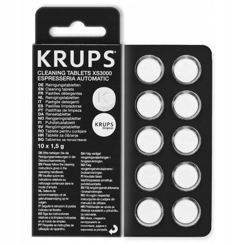  Tablete Krups pentru curatarea aparatului de cafea Krups XS3000, 10 bucati