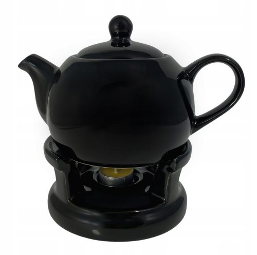 Fierbător tradițional ceramic Bella Fiore 1 l, negru