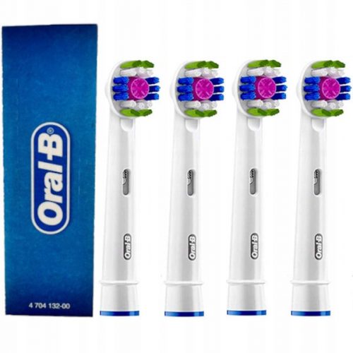  Capete de periuță de dinți electrică Oral-B 3D White, 4 buc