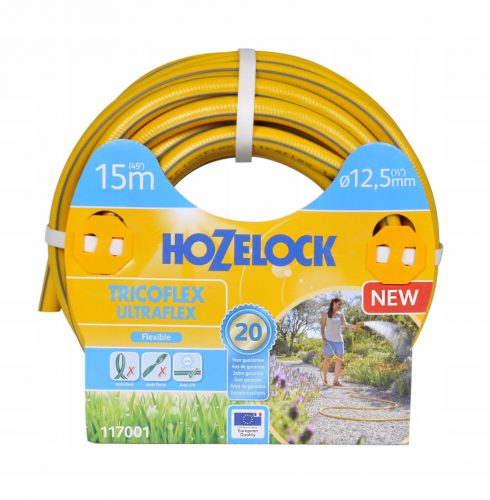  Hozelock 117001 furtun de gradina 15 m PVC gri, galben