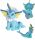  Mascota de plus Vaporeon EEVEE Pokemon Go