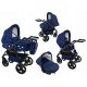  BAVARIO staruri DARK BLUE 3in1 carucior pentru bebelusi