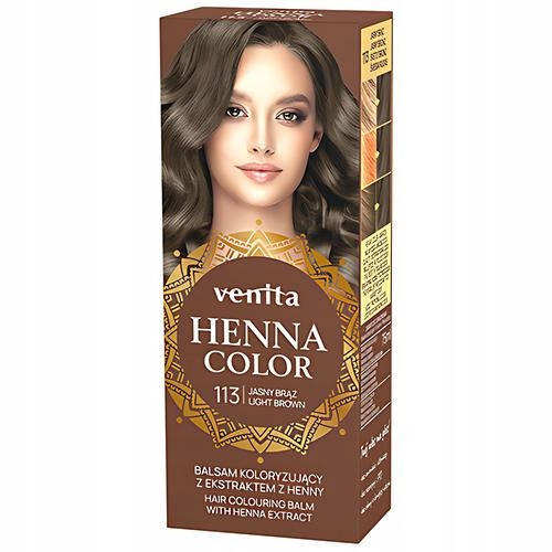  Venita Henna Color 113 Balsam colorant maro deschis cu extract de henna 75ml