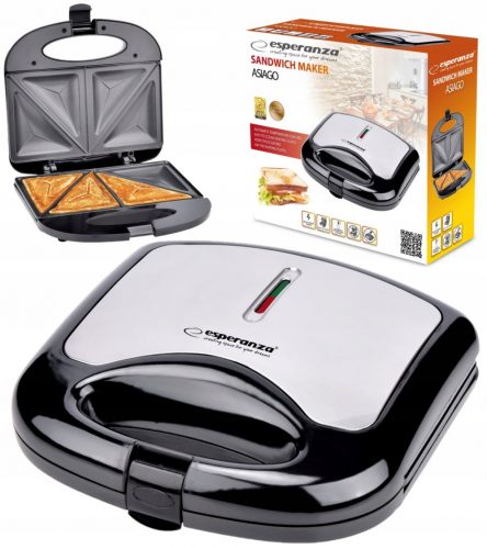  Pâine de pâine Esperanza Toaster SANDWICH argintiu/gri 1000 W