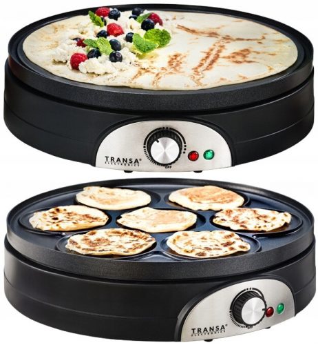  Transa Electronics DualPancake 1500 W aparat de făcut clătite negre