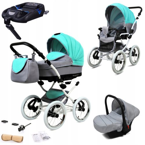  Carucior BabyLux Margaret 4in1 White Mint