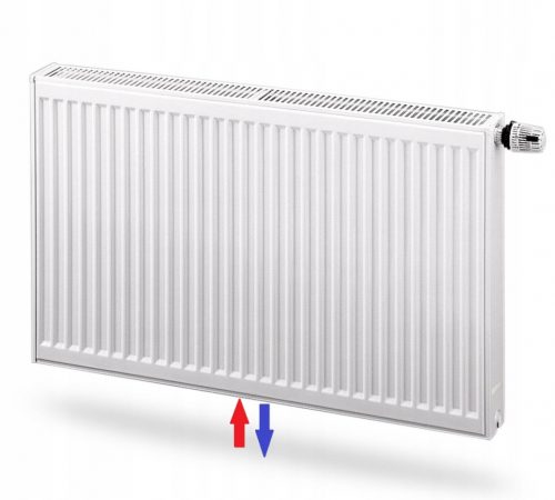  Radiator cu panou de oțel Purmo 2393 W alb 1400 x 600 x 102 mm - conexiune inferioară