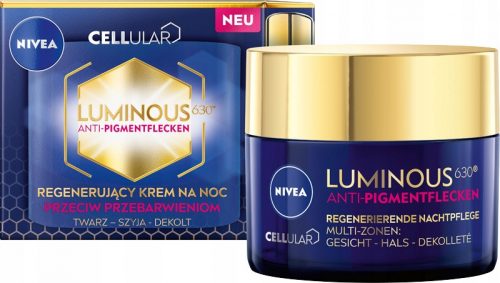  Nivea Cellular Luminous630 Crema de NOAPTE Impotriva Decolorarii 50 ml