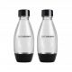  Sticla de plastic SodaStream 2 x 500 ml negru