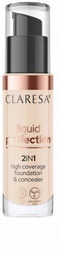  Claresa Liquid Perfection Corrector și Fond de ten 102