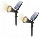  Lampa solara, neagra, 37 cm, 2 buc.