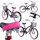  Bicicleta Tomabike platinum pink black 20" negru, roz