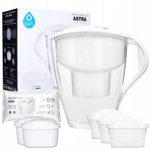  Dafi Astra + AquaFloow Maxi ulcior cu filtru 3 l alb