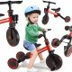  Bicicleta de echilibru Ikonka KX5377_2 Trike Fix Mini 8", roșu și negru