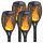  Lampa solara plug-in Bluegarden neagra 78 cm 4 buc + Eticheta autocolant