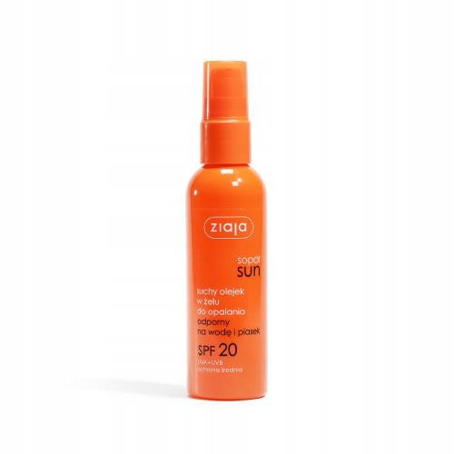  ZIAJA SOPOT SUN Gel de ulei uscat SPF 20 UVA+UVB