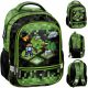  Rucsac școlar Minecraft Paso cu mai multe compartimente, negru, Nuanțe de verde, Multicolor, 19 ani