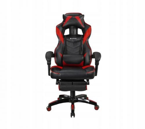  Scaun gaming Tracer MASTERPLAYER TRAINN46336, piele ecologica neagra si rosie