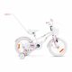  Bicicleta pentru copii SIrox Rainbow White Pink, roata alba de 16".