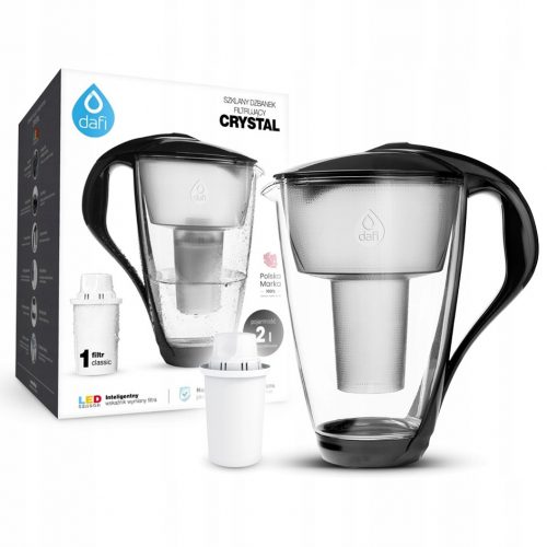  Urcior cu filtru Dafi Crystal 2 l argintiu/gri