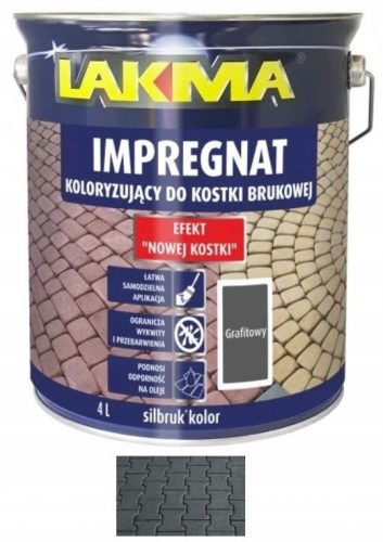  Lakma A2100684 impregnare pentru pavaj, grafit, 4 l