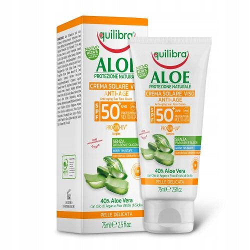  EQUILIBRA Cremă solară anti-îmbătrânire SPF50