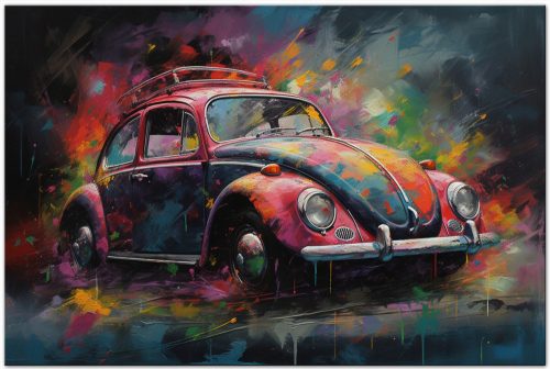 Pictură pe pânză Volkswagen VW Beetle Kafer Type 1