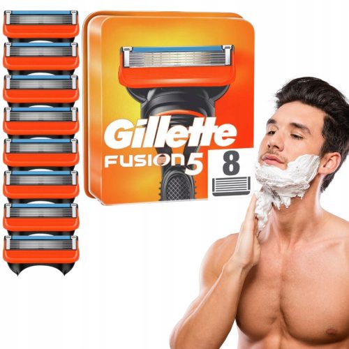  Gillette Lame de schimb pentru aparatele de ras Gillette pentru barbati, 8 bucati