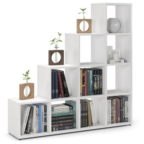  Dulap cu 10 biblioteci White Step