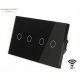 Comutator cvadruplu dual MT-2G1-WIFI+MT-2G1-WIFI-157-B negru