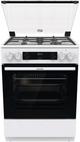  Gorenje GK6C4WF Aragaz electric pe gaz Grill Pizza 60 cm Alb Fonta