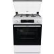  Gorenje GK6C4WF Aragaz electric pe gaz Grill Pizza 60 cm Alb Fonta