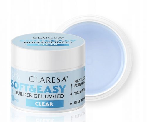  CLARESA SOFT&EASY BUILDING PENTRU EXTENSIUNE CU THixotropie CLEAR GEL 90G