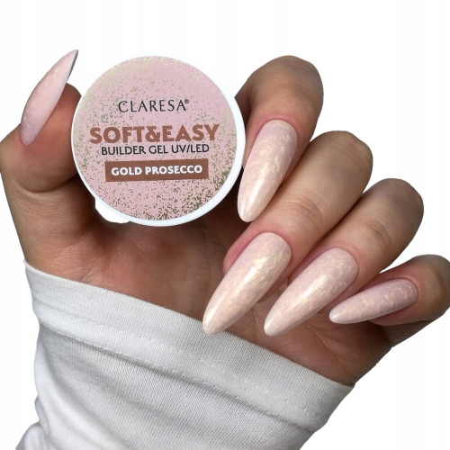  CLARESA SOFT & EASY BUILDER GEL THICSOTROPIA GOLD PROSECCO BUILDING GEL 45G