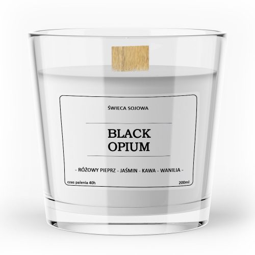 Lumanare cu parfum de soia BLACK OPIUM Vitafarm