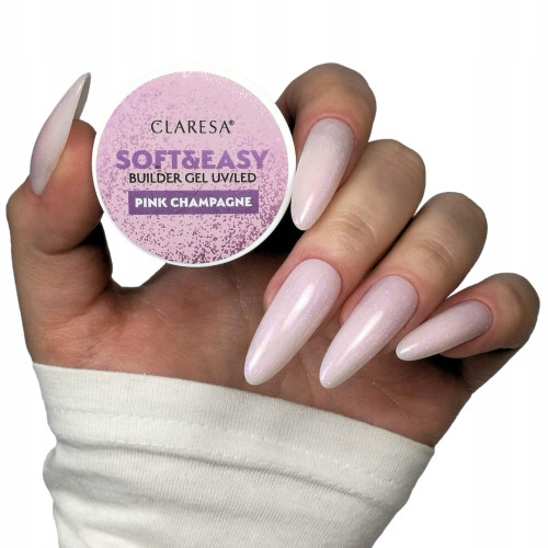  CLARESA SOFT & EASY BUILDER GEL BUILDING GEL THICSOTROPIA PINK CHAMPAGNE 45G