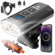  SET LAMPI LED BICICLETA, PUTERNIC FATA + SPATE