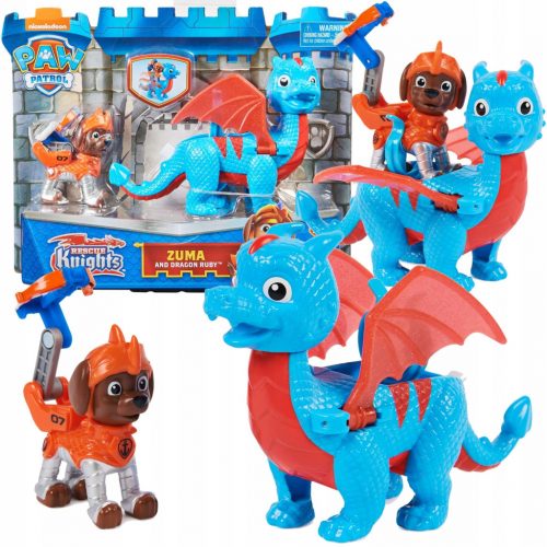  PAW PATROL KNIGHTS FIGURA ZUMA SI BIG DRAGON RUBY