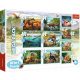  Trefl 10IN1 puzzle 329 piese TREFL 10IN1 PUZZLE IN LUMEA DINOZURILOR 90390 TREFL