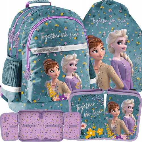  Rucsac școlar cu mai multe compartimente Frozen Paso Nuanțe de violet, Nuanțe de albastru, Multicolor 22 l