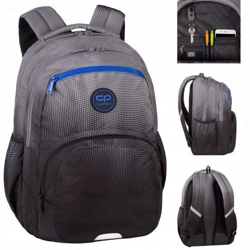  Rucsac școlar CoolPack cu mai multe compartimente Nuanțe de gri și argintiu 23 l