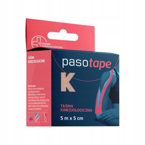  Banda de kinesiologie PASOTAPE 5mx5cm neagra